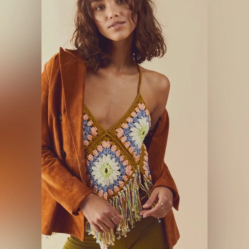 COPY - Free People Summer Of Love Halter Top - Picture 2 of 6